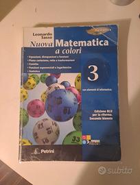 Libro di matematica:"Nuova matematica a colori 3"