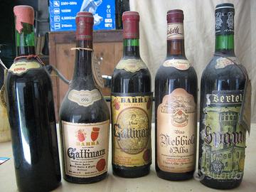 Bottiglie vino da collezione
