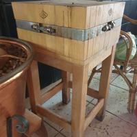 ceppo da macelleria in legno 