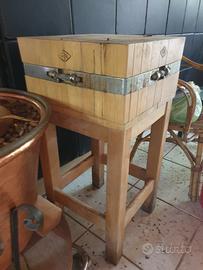 ceppo da macelleria in legno 