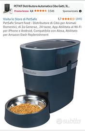 dispenser automatico cibo cani e gatti