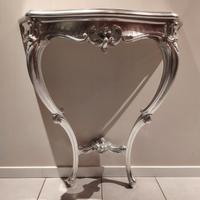 Console stile barocco finitura argento