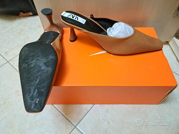 scarpe con Tacco Zara colore marrone 