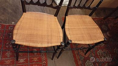 Sedie chiavarine nere originali