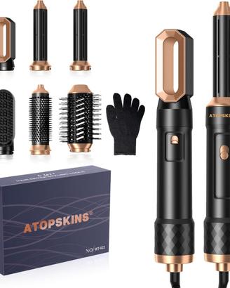 6 in 1 Air Styler,Spazzola Asciugacapelli, 1400W A