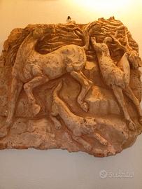 quadro altorilievo in terracotta 
