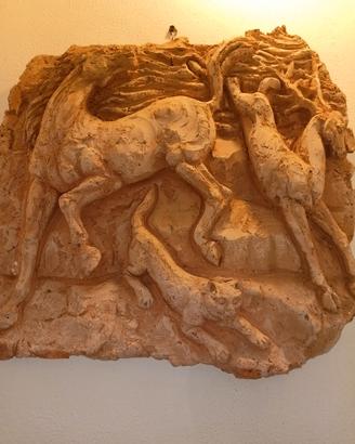 quadro altorilievo in terracotta 