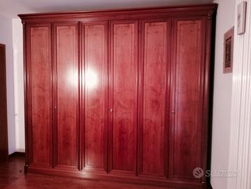 camera matrimoniale in legno vintage