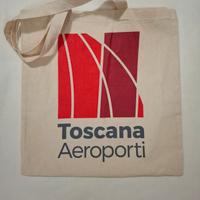 Borsa Originale Toscana Aeroporti in Cotone - Fire