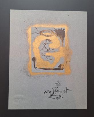 Bolaffi Lettera G Salvador Dalì originale, firmata