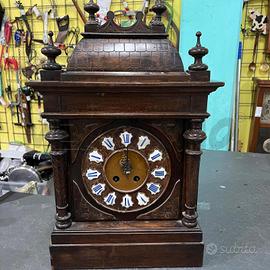 OROLOGIO A PENDOLO QUADRATO IN LEGNO VINTAGE