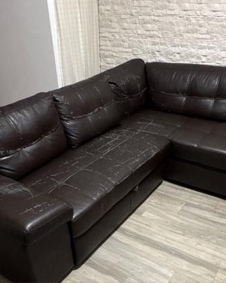 Divano Letto 2 posti, chaise-longue, contenitore