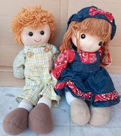 2 Bambole di stoffa / pezza (My Doll De Agostini)