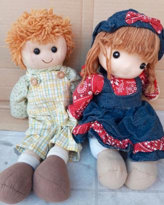 2 Bambole di stoffa / pezza (My Doll De Agostini)