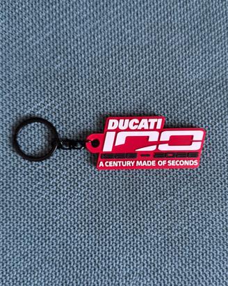 Portachiavi in gomma Ducati 100° anniversario