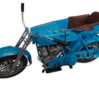 modellino in ferro motocicletta con sidecar