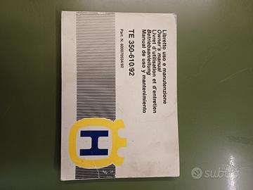 uso e manutenzione husqvarna te 350 610 / 1992 ITA