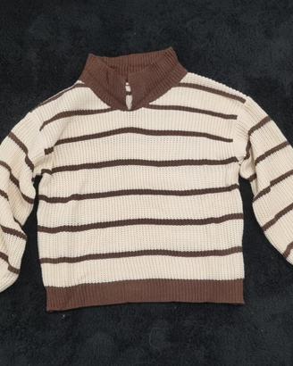 maglione da donna beige/marrone, taglia S. nuovo.