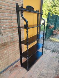 Imponente Etagere Libreria Umbertina ebanizzata