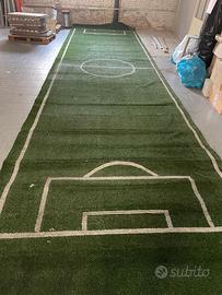 Prato sintetico con stampa campo da calcio