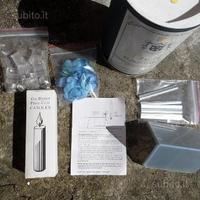 24 segnaposto con fiore e candela