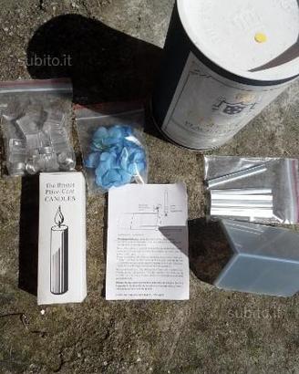 24 segnaposto con fiore e candela