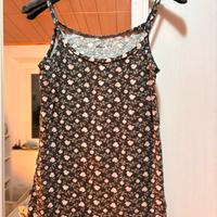 Canotta Tezenis a fiori – spalline sottili