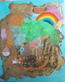 Opere dipinti a mano pittura intuitiva 