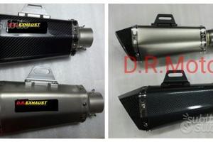 scarico UNIVERSALE trioval FULL VERO CARBONIO TITA