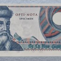Banconota 1 Specimen Opti-Nota “Gutenberg" FDS