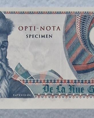 Banconota 1 Specimen Opti-Nota “Gutenberg" FDS