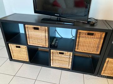 KALLAX Scaffale nero,77x147 cm