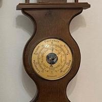 Stazione Meteo Vintage con Orologio a Parete