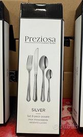 Set posate 24 pezzi acciaio inox Preziosa luxory