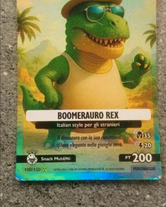 carta italian brainrot boomerauro rex 