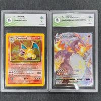 CHARIZARD SET BASE + CHARIZARD VMAX SHINY