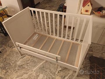 Lettino evolutivo IKEA SUNDVIK+Spondina+Materasso