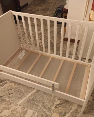 Lettino evolutivo IKEA SUNDVIK+Spondina+Materasso