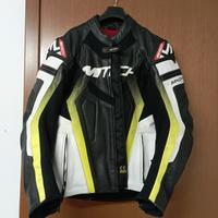 Giubbino moto in pelle M-tech