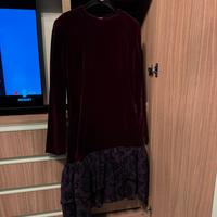 Vestito donna bordeaux