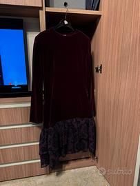 Vestito donna bordeaux