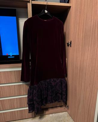 Vestito donna bordeaux