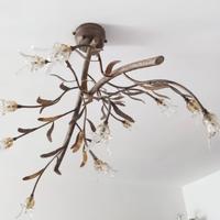 Lampadari ferro battuto bronzato