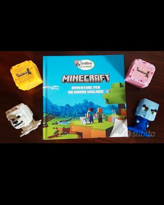 Lotto MINECRAFT: libro conad +4 figure Mc Donald's