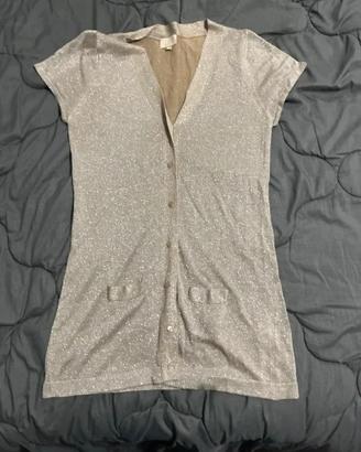 Abito NOT SHY Paris - 68% Lino e Lurex - Argento