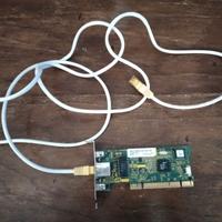Scheda Ethernet Pci  RJ45 modello 3Com + cavo Lan