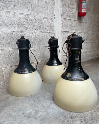 LAMPIONE STRADALE INDUSTRIALE VINTAGE ANNI 50