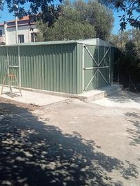 Box auto garage lamiera 360x600cm – 21,6mq verde