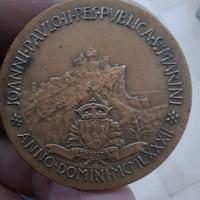 Medaglia Papa Giovanni Paolo II visita S.Marino