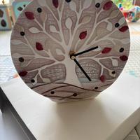 Orologio da tavolo gesso - albero della vita